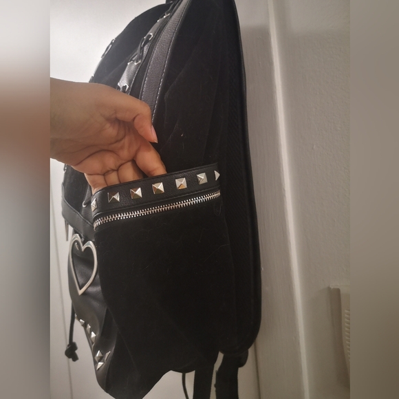 Spencer's faux suede, studded gothic backpack - Picture 4 of 5